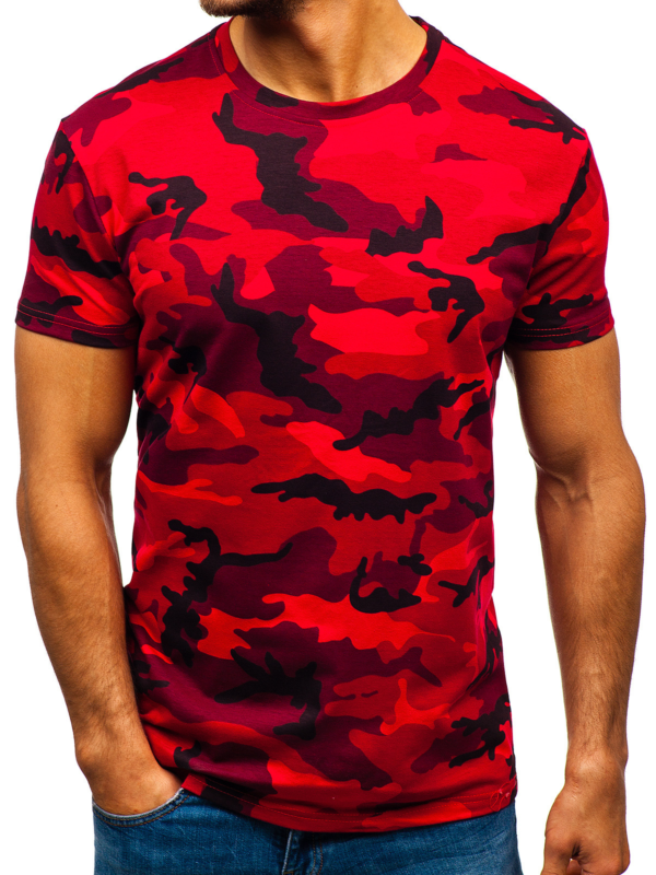 Digital Printing Camouflage Round Neck Casual Short Sleeve - Image 3