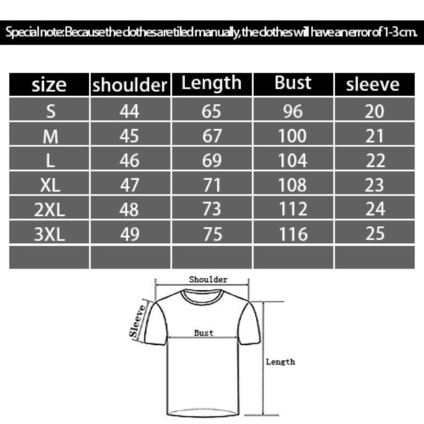 Digital-Printing Casual: Round Neck T-shirt - Image 2