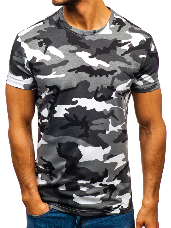 Digital Printing Camouflage Round Neck Casual Short Sleeve - Image 5